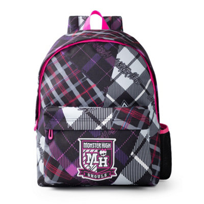 Vanilla Underground Monster High Womens Multicoloured Tartan Patchwork Backpack (One Size) from B&Q