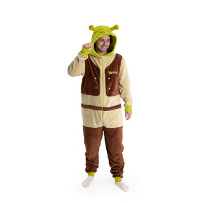 Vanilla Underground Shrek Unisex Beige Character Onesie (Small) from B&Q