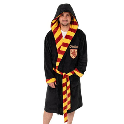 Vanilla Underground Harry Potter Unisex Black Gryffindor Hooded Bathrobe (Large) from B&Q