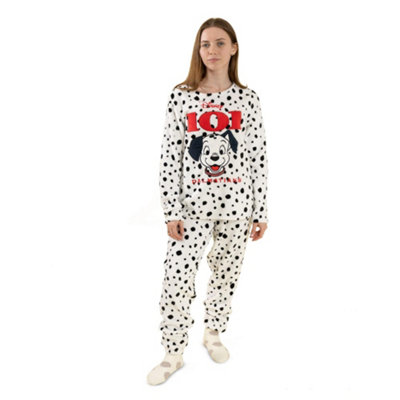 Vanilla Underground Disney Womens White 101 Dalmations Long Sleeve Long Leg Pyjama Set (Medium) from B&Q