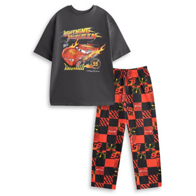 B&Q -  Disney Mens Multicoloured Cars Short Sleeve Long Leg Pyjama Set (Xx-Large)