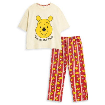 Vanilla Underground Disney Womens Multicoloured Winnie The Pooh Short Sleeve Long Leg Pyjama Set (Small) from B&Q