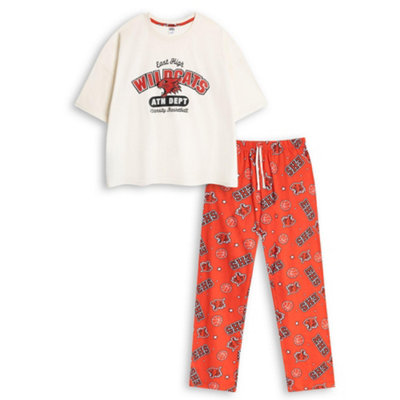 B&Q -  Disney Womens Multicoloured High School Musical Short Sleeve Long Leg Pyjama Set (Medium)