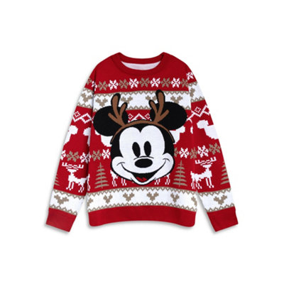 Vanilla Underground Disney Womens Red Mickey Mouse Christmas Jumper (Xx-Large) from B&Q
