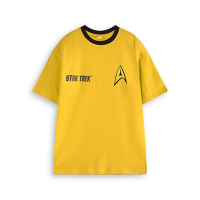 B&Q -  Star Trek Mens Yellow Uniform Short Sleeved T-Shirt (X-Large)
