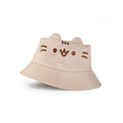 Vanilla Underground Pusheen Womens Beige Novelty Face Bucket Hat (One Size) from B&Q