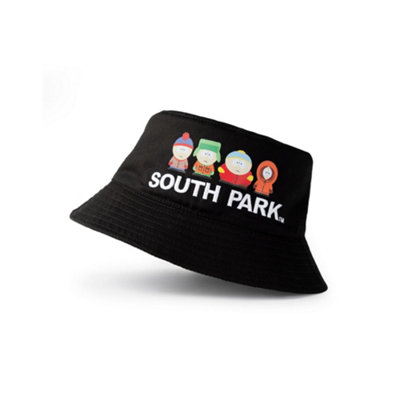 Vanilla Underground South Park Mens Black Character Line Up Bucket Hat (One Size) from B&Q