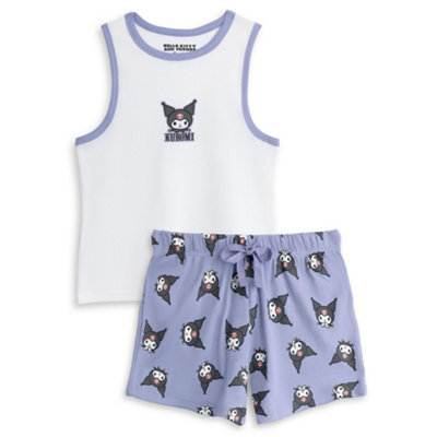 B&Q -  Hello Kitty Womens Purple Kuromi Vest And Shorts Pyjama Set (X-Large)