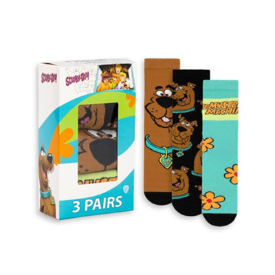 Vanilla Underground Scooby Doo Unisex Multicoloured Character Calf Socks Set Of 3 (7-11 Uk) from B&Q