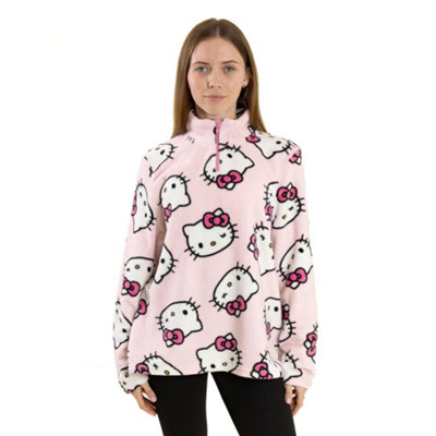 Vanilla Underground Hello Kitty Womens Pink Faces Jumper (Large) from B&Q