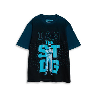 B&Q -  Top Gear Unisex Blue The Stig Short Sleeved T-Shirt (Large)
