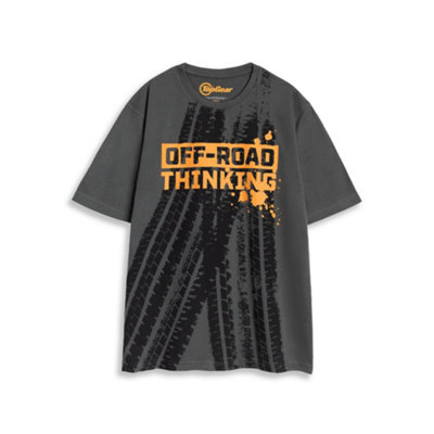 Vanilla Underground Top Gear Unisex Grey Off Road Thinking Short Sleeved T-Shirt (Small) from B&Q