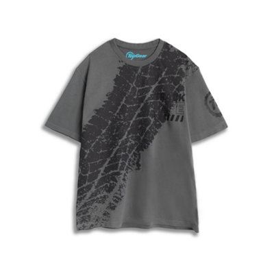 B&Q -  Top Gear Unisex Grey Track Life Short Sleeved T-Shirt (Medium)