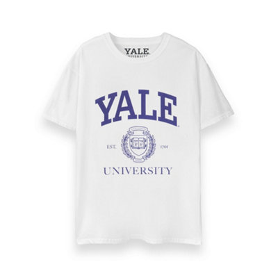 Vanilla Underground Yale Unisex White Crest Logo Short Sleeved T-Shirt (Xxx-Large) from B&Q