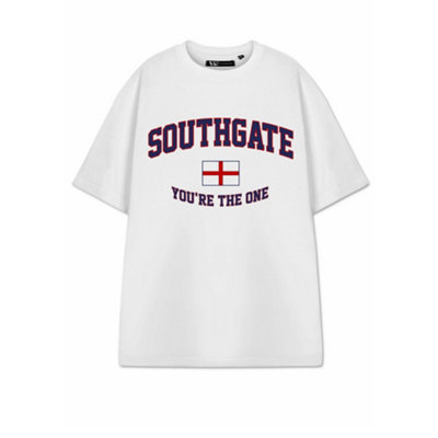 Vanilla Underground Show Me The Merch Unisex White Southgate Short Sleeved T-Shirt (Xxx-Large) from B&Q