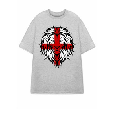 Vanilla Underground Show Me The Merch Unisex Grey Lion Short Sleeved T-Shirt (Xxx-Large) from B&Q