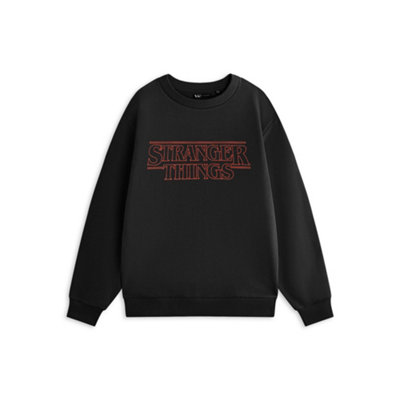 Vanilla Underground Stranger Things Unisex Black Neon Sweatshirt (Xxx-Large) from B&Q