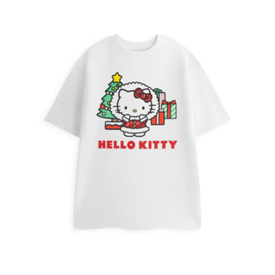 Vanilla Underground Hello Kitty Womens White Glitter Short Sleeved T-Shirt (Xx-Large) from B&Q
