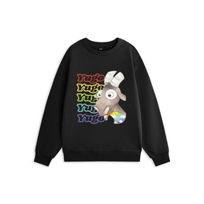 Vanilla Underground Show Me The Merch Yugo Unisex Black Rainbow Sweatshirt (Small) from B&Q