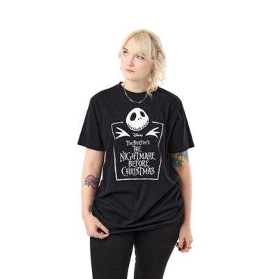 Vanilla Underground Disney The Nightmare Before Christmas Unisex Black Coffin Short Sleeved T-Shirt (Large) from B&Q