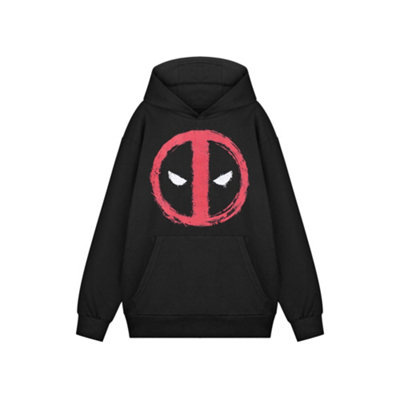 Vanilla Underground Marvel Mens Black Face Hoodie Hoodie (Small) from B&Q