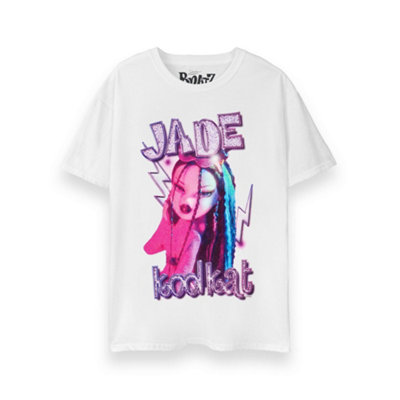 B&Q -  Bratz Womens White Jade Short Sleeved T-Shirt (Medium)