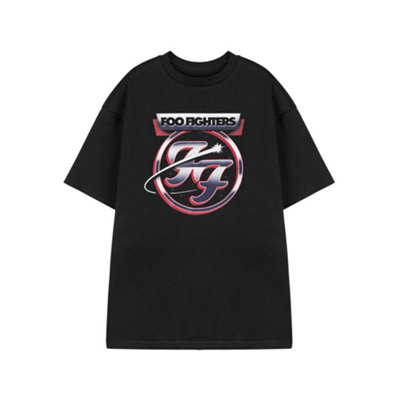 B&Q -  Foo Fighters Mens Black Chrome Short Sleeved T-Shirt (X-Large)