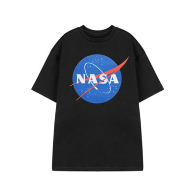 Vanilla Underground Nasa Unisex Black Classic Logo Short Sleeved T-Shirt (Xx-Large) from B&Q