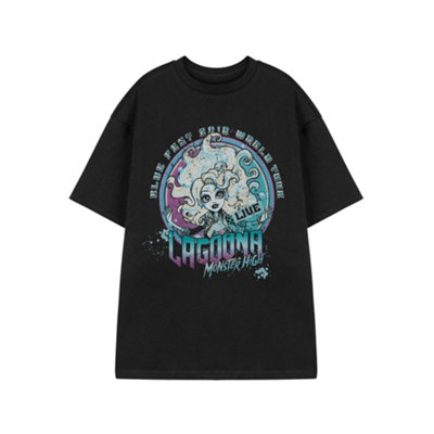 B&Q -  Monster High Womens Black Lagoona Short Sleeved T-Shirt (Small)