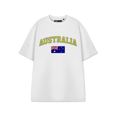 Vanilla Underground Show Me The Merch Mens White Australia Short Sleeved T-Shirt (Xx-Large) from B&Q