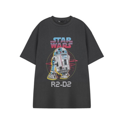 Vanilla Underground Star Wars Mens Grey R2-D2 Short Sleeved T-Shirt (Large) from B&Q