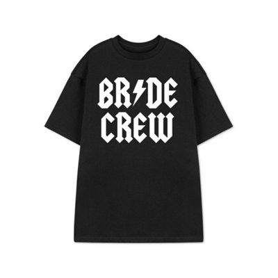 B&Q -  Show Me The Merch Womens Black Bride Crew Short Sleeved T-Shirt (X-Large)