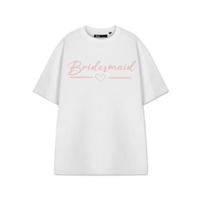 Vanilla Underground Show Me The Merch Womens White The Bridesmaid Short Sleeved T-Shirt (Xxx-Large) from B&Q