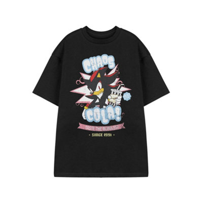 Vanilla Underground Sonic The Hedgehog Mens Black Shadow Chaos Cola Short Sleeved T-Shirt (X-Large) from B&Q
