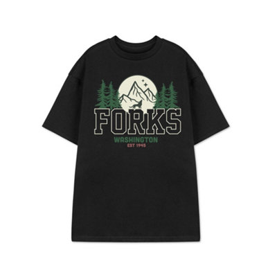 Vanilla Underground Show Me The Merch Unisex Black Forks Short Sleeved T-Shirt (Medium) from B&Q