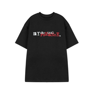 B&Q -  My Chemical Romance Unisex Black Logo Short Sleeved T-Shirt (Large)