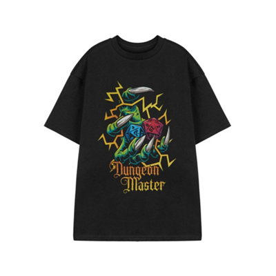 Vanilla Underground Dungeons & Dragons Mens Black Dice Short Sleeved T-Shirt (Large) from B&Q