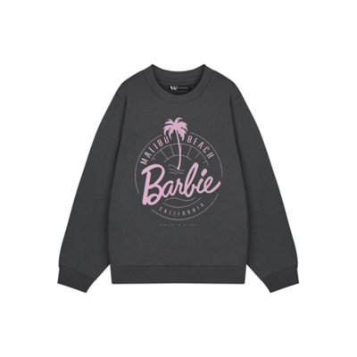 Vanilla Underground Barbie Womens Grey Malibu Beach Sweatshirt (X-Large) from B&Q
