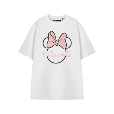 Vanilla Underground Disney Minnie Mouse Womens White Bridesmaid Hen Party Short Sleeved T-Shirt (Xx-Large) from B&Q