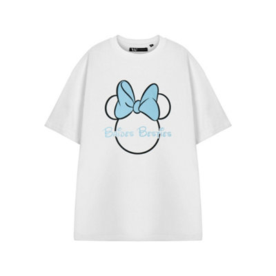 B&Q -  Disney Minnie Mouse Womens White Brides Besties Hen Party Short Sleeved T-Shirt (X-Large)