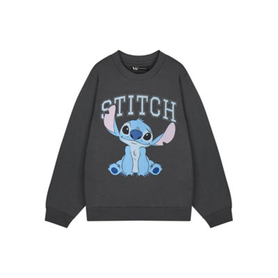 Vanilla Underground Disney Lilo & Stitch Womens Grey College Sweatshirt Sweatshirt (Large) from B&Q