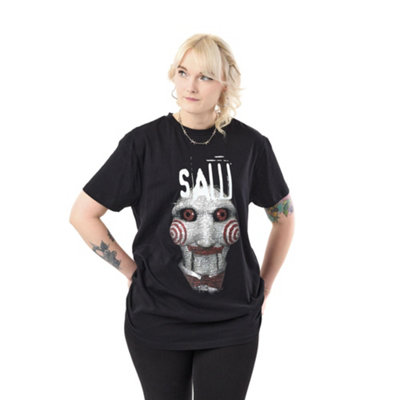 Vanilla Underground Saw Mens Black Doll Short Sleeved T-Shirt (Xxx-Large) from B&Q
