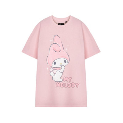 B&Q -  Hello Kitty Womens Pink My Melody Short Sleeved T-Shirt (X-Large)