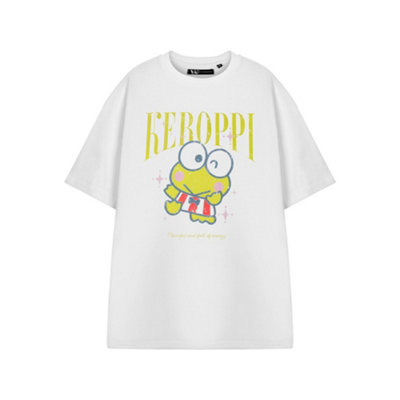 B&Q -  Hello Kitty Womens White Keroppi Short Sleeved T-Shirt (Small)