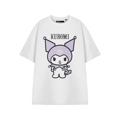 B&Q -  Hello Kitty Womens White Kuromi Pastel Short Sleeved T-Shirt (Xx-Large)