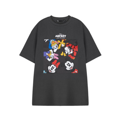 B&Q -  Disney Unisex Grey Mickey & Friends Short Sleeved T-Shirt (Xx-Large)