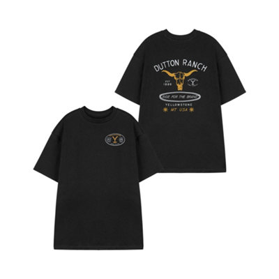 Vanilla Underground Yellowstone Mens Black Ride For The Brand Short Sleeved T-Shirt (Medium) from B&Q