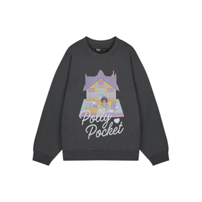 Vanilla Underground Polly Pocket Womens Grey Doll House Sweatshirt (Small) from B&Q