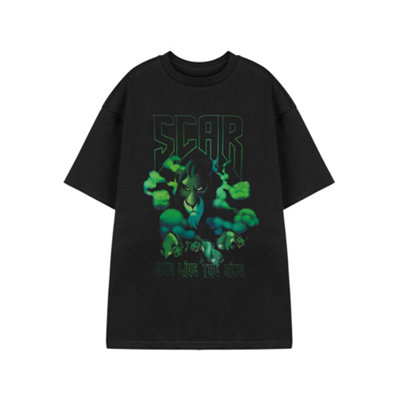 B&Q -  Disney Lion King Womens Black Scar Short Sleeved T-Shirt (Large)