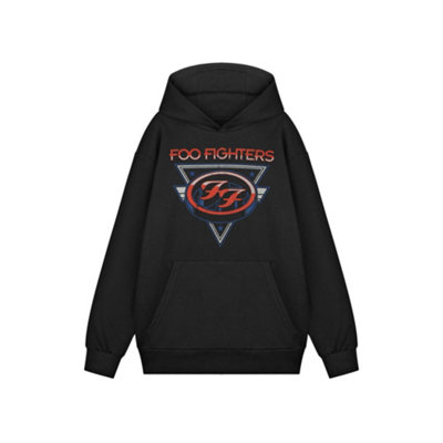 B&Q -  Foo Fighters Unisex Black Triangle Stars Adults Hoodie (Xxx-Large)